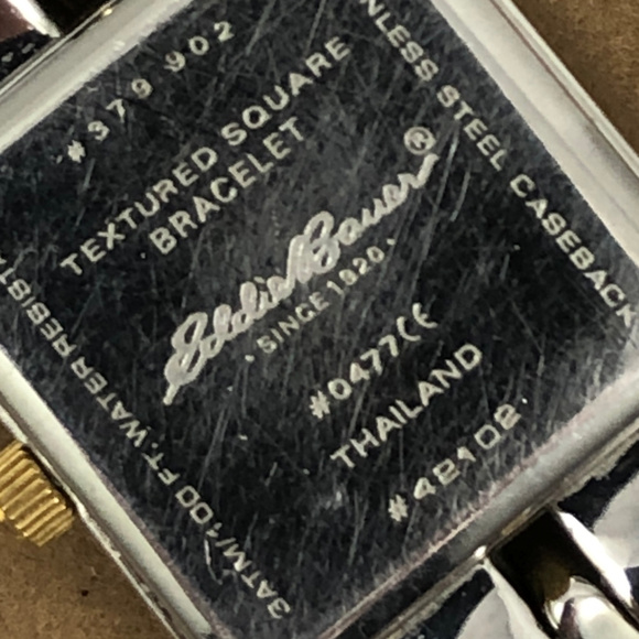 Eddie Bauer Square 2 Tone Gold Silver Watch main image 5